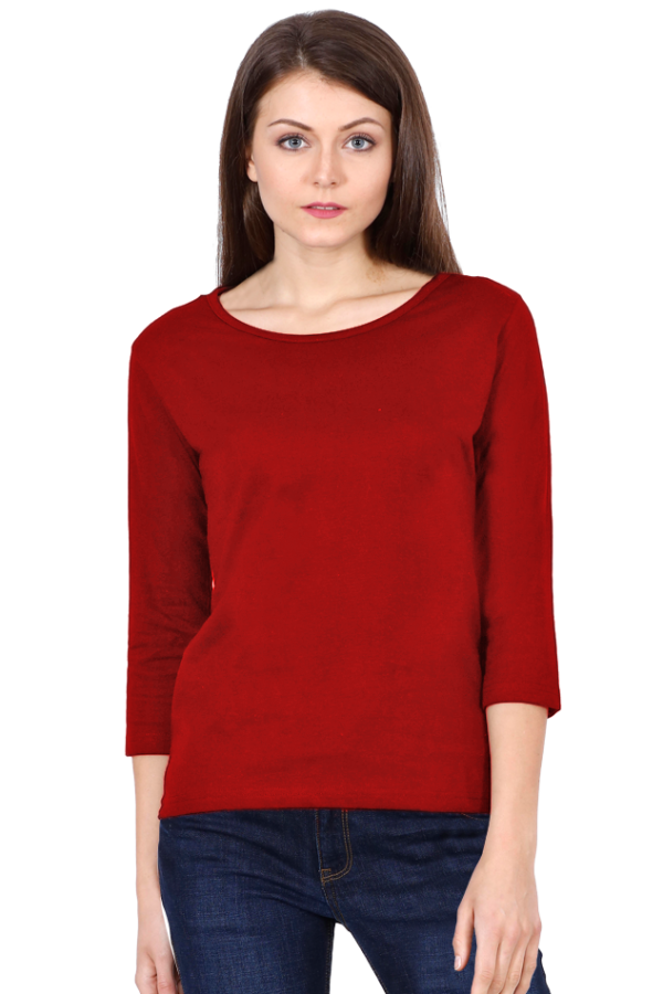 Women's Classic Full Sleeve Round Neck Tee