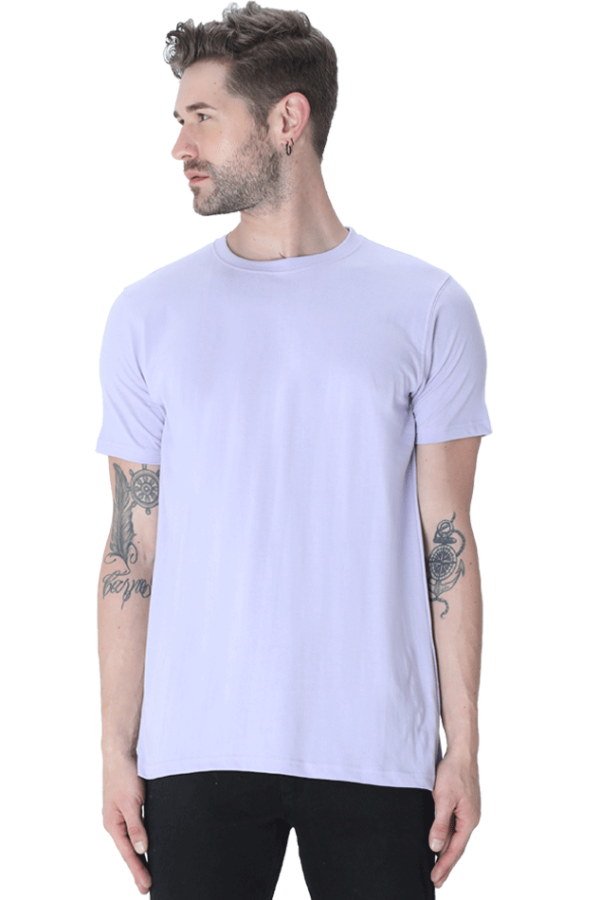 Plain Round Neck Half Sleeve T-Shirts - Teeskibaat Essentials - Image 2