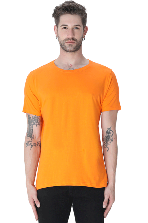 Plain Round Neck Half Sleeve T-Shirts - Teeskibaat Essentials - Image 7